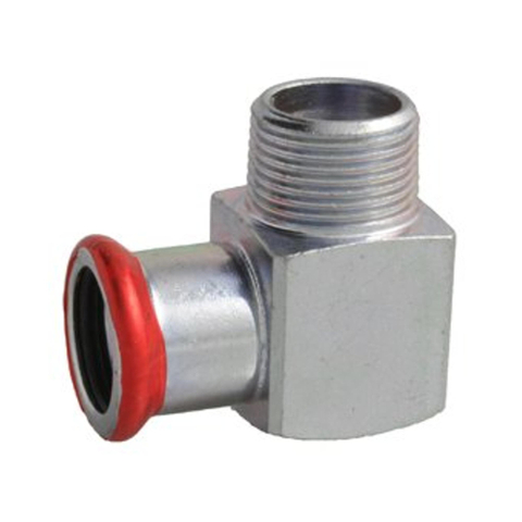 Bonfix PRESS Staalverzinkt kniekoppeling 90° conisch R3/4 bux22mm 8407797