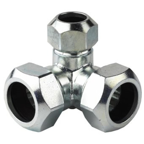 Vsh clamp coin t piece 22x22x22mm laiton zingué 8900868