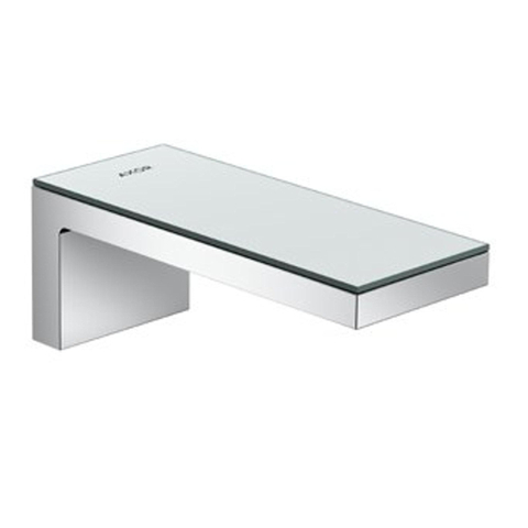 Hansgrohe Axor myedition Baduitloop - met zwart - glas - voorsprong 17.6cm - hoogglans chroom SW241684