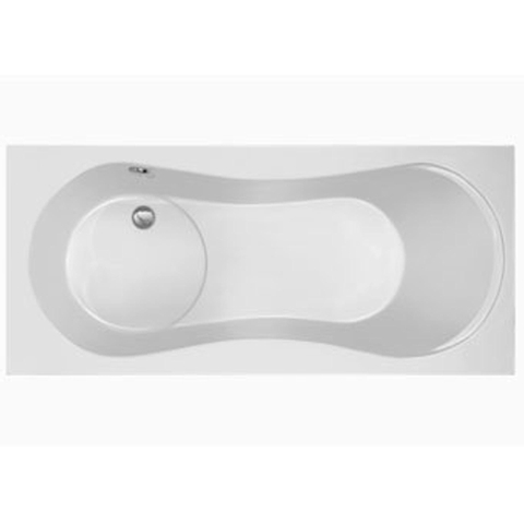 Plieger Space Baignoire acrylique avec partie de douche intégrée 180x80cm 46cm de profondeur avec pieds blanc 0942114