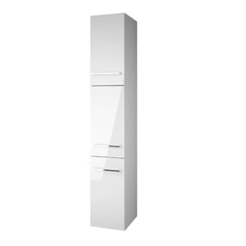 Plieger Qubic hoge kast met 3 deuren 30x172.8x35cm links/rechts olm wit F50161 TWEEDEKANS OUT9158