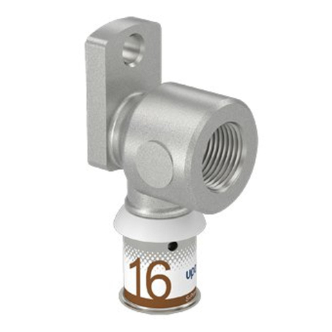 Plaque murale Uponor S-Press Plus Aqua pour support de fixation 16mmx1/2bi avec flasque SW246267