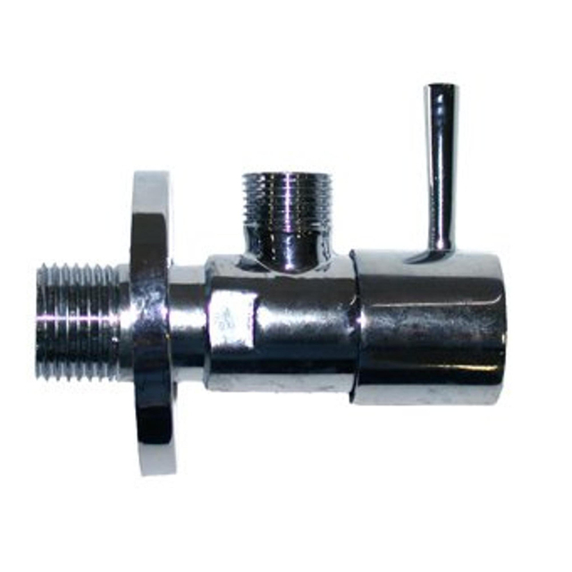 Plieger design hoekstopkraan rond 1-2 bux10mm chroom 4058016