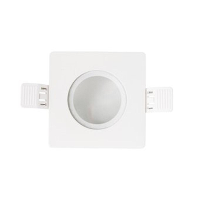 Interlight frame vierkant IP65 tbv LED module MR16 90mm wit IL F90SIPW ILF90SIPW