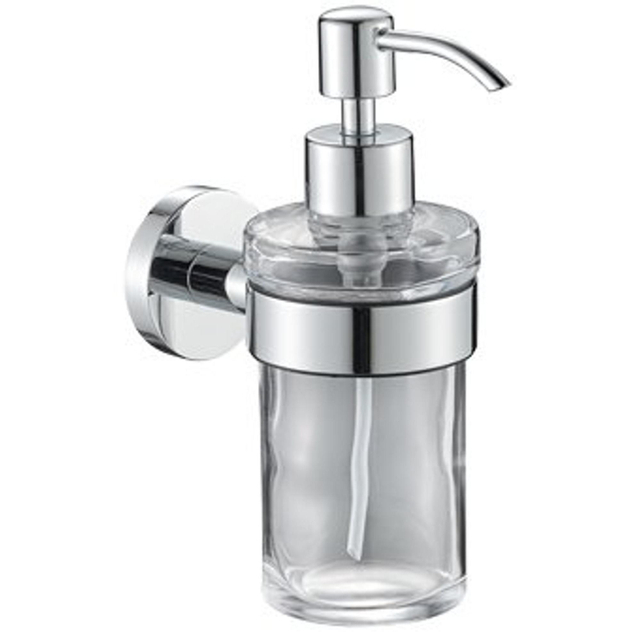 Plieger Vigo zeepdispenser glas met houder chroom 4784424