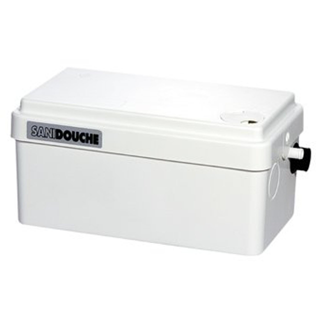 Sanibroyeur Sanidouche vuilwaterpomp voor douche - wastafel wit d2upstd