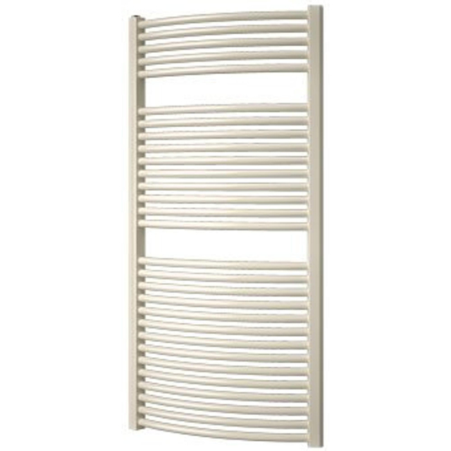 Plieger Onda designradiator horizontaal gebogen 1196x585mm 804W pergamon 7251090