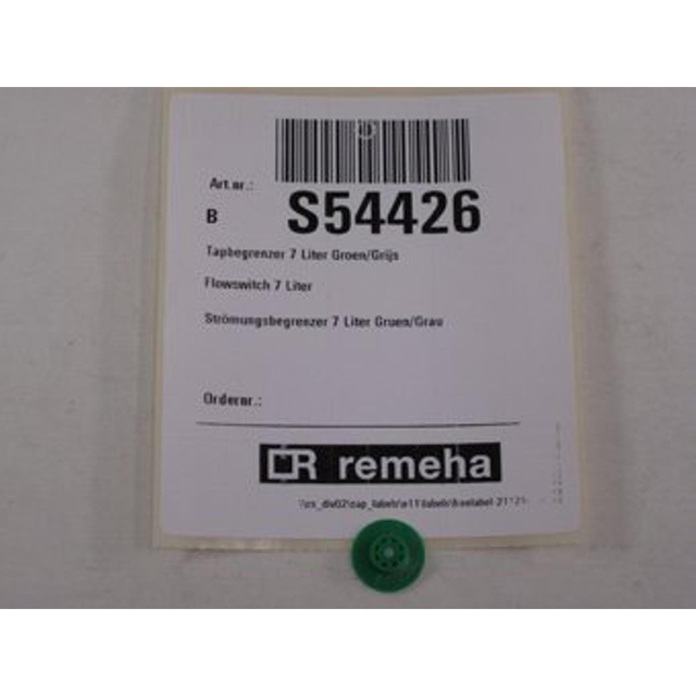 Remeha Quinta Combi en andere series tapbegrenzer 7.0liter groen-grijs S54426