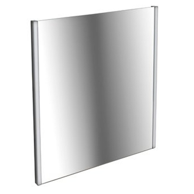 Plieger Lina Nero spiegel met 2x LED verlichting verticaal 60x80cm met zwarte lijst 0800313