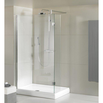 Riho Davos 263 douchebak - 130x90x14cm - rechthoek - met paneel - acryl - wit