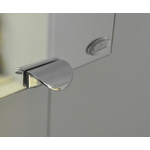 Sanicare Qlassics Poignée de porte de miroir chrome pour armoires de toilette Sanicare série Qlassics SW17926