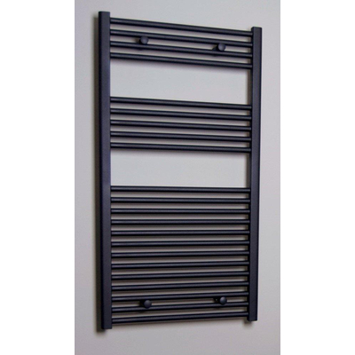 Sanicare recht designradiator 111.8x60cm zwart mat