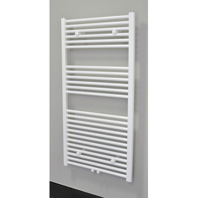Sanicare radiateur design à raccordement central droit 120x60cm blanc