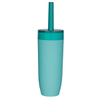 Sealskin Bloom Toiletborstelhouder 10x37cm ABS aqua SW23214 Sealskin Bloom Toiletborstelhouder 10x37cm ABS aqua SW23214
