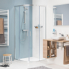 Get Wet by Sealskin COMPACT douchecabine Kwartrond 900x900mm zilver hoogglans 6mm helder veiligheidsglas SW88993 Get Wet by Sealskin COMPACT douchecabine Kwartrond 900x900mm zilver hoogglans 6mm helder veiligheidsglas SW88993