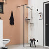 Get Wet by Sealskin I AM Walk in type A1 1000x300mm mat zwart 8mm helder veiligheidsglas met antikalk SW88967 Get Wet by Sealskin I AM Walk in type A1 1000x300mm mat zwart 8mm helder veiligheidsglas met antikalk SW88967