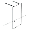 Get Wet by Sealskin Basic Walk in type E3 1180x2013mm chroom zilver hoogglans 6mm helder veiligheidsglas SW88939 Get Wet by Sealskin Basic Walk in type E3 1180x2013mm chroom zilver hoogglans 6mm helder veiligheidsglas SW88939