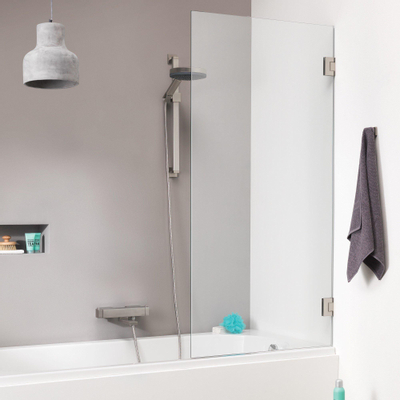 Sealskin I AM paroi de bain 1 partie 850 large 1600 haut Chrome argent brillant verre clair avec anticalcaire