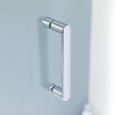 Sealskin COMPACT Vouwdeur met zijwand 800x800mm zilver hoogglans 6mm helder veiligheidsglas