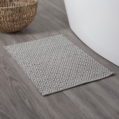 Sealskin Trellis Badmat Katoen 60x90 cm Grijs