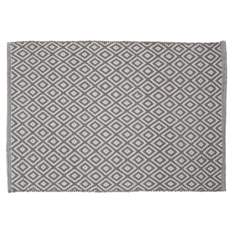 Sealskin Trellis tapis de bain 60x90cm coton gris SW94549