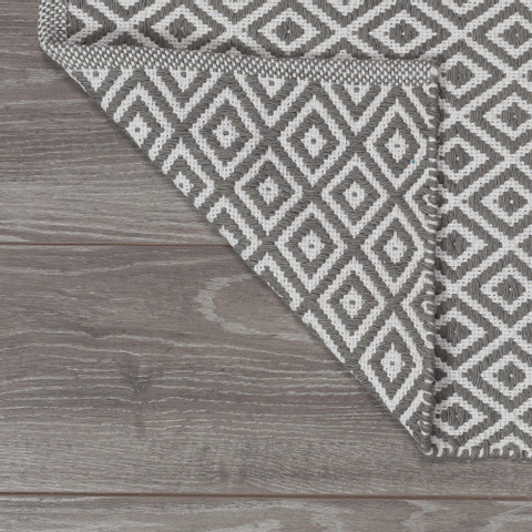 Sealskin Trellis tapis de bain 60x90cm coton gris SW94549