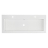 Differnz Force Wastafel 125x10x52cm 2 kraangaten 1 wasbak Polybeton Wit SW159376 Differnz Force Wastafel 125x10x52cm 2 kraangaten 1 wasbak Polybeton Wit SW159376