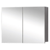 Differnz kast 60x60x15cm 2 deuren met spiegel MDF Zwart Eiken SW159460 Differnz kast 60x60x15cm 2 deuren met spiegel MDF Zwart Eiken SW159460