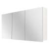 Differnz armoire à miroir - 120x60x15cm - 3 portes - MDF - blanc SW159455