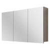 Differnz kast 100x60x15cm 3 deuren met spiegel MDF Grijs eiken SW159453 Differnz kast 100x60x15cm 3 deuren met spiegel MDF Grijs eiken SW159453