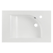Differnz Lavabo standard 60x15x45cm 1 trou pour robinetterie 1 lavabo Céramique Blanc SW159470