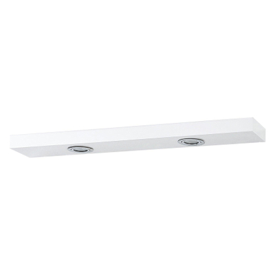 Differnz corniche avec éclairage de miroir – 70 x 2 x 20 cm – LED directe en haut – MDF – Blanc