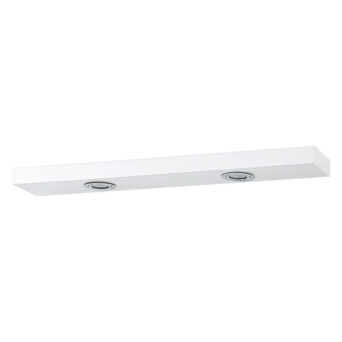 Differnz corniche avec éclairage de miroir – 70 x 2 x 20 cm – LED directe en haut – MDF – Blanc SW159424