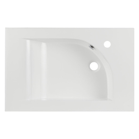 Differnz Lavabo standard 60x15x45cm 1 trou de robinet 1 vasque céramique Blanc SECOND CHOIX OUT8337