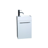 Differnz Force40 fontein met onderkast zonder kraan 40x52x20cm MDF 1 kraangat 1 wasbak links Wit SW21869 Differnz Force40 fontein met onderkast zonder kraan 40x52x20cm MDF 1 kraangat 1 wasbak links Wit SW21869