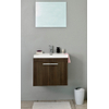 Differnz meuble de salle de bain 60x48x48cm MDF 1 trou pour robinet avec miroir Chêne/Gris SW21847 Differnz meuble de salle de bain 60x48x48cm MDF 1 trou pour robinet avec miroir Chêne/Gris SW21847