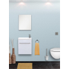 Differnz Gita fontein met onderkast zonder kraan 40x45x22cm MDF 1 kraangat 1 wasbak wit SW21845 Differnz Gita fontein met onderkast zonder kraan 40x45x22cm MDF 1 kraangat 1 wasbak wit SW21845
