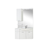 Differnz Fabulous Set de meubles avec miroir 100cm plan lavabo polybéton pour 1 lavabo avec poignée standard blanc SW46959 Differnz Fabulous Set de meubles avec miroir 100cm plan lavabo polybéton pour 1 lavabo avec poignée standard blanc SW46959