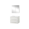 Differnz Style Set de meubles 60cm plan de lavabo céramique pour 1 lavabo avec armoire miroir et poignée standard blanc SW46948 Differnz Style Set de meubles 60cm plan de lavabo céramique pour 1 lavabo avec armoire miroir et poignée standard blanc SW46948
