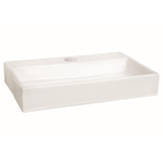 Differnz lavabo compact en céramique 38x7x24cm 1 trou de robinetterie blanc SW21912
