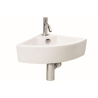 Differnz lave-mains 32x12.5x32cm Céramique 1 trou pour robinet Blanc