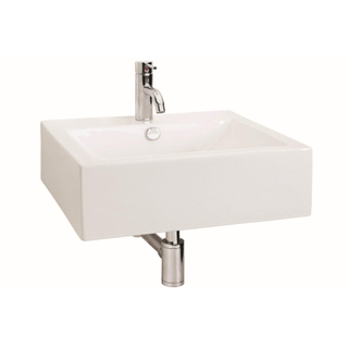 Differnz lave-mains 52x15.5x41cm Céramique 1 trou pour robinet Blanc