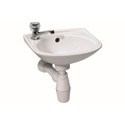 Differnz lave-mains 32x15x28cm Céramique 1 trou pour robinet Blanc