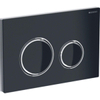 Geberit Sigma21 bedieningplaat met frontbediening voor toilet 24.6x16.4cm zwart / glans verchroomd SW203601 Geberit Sigma21 bedieningplaat met frontbediening voor toilet 24.6x16.4cm zwart / glans verchroomd SW203601