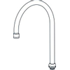 Ideal Standard Bec pour robinets sanitaires H18cm avec bec orientable Laiton Chromé brillant SW117279