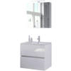 Bruynzeel Miko badmeubelset 71x66x51cm met spiegelkast glans wit SW339872 Bruynzeel Miko badmeubelset 71x66x51cm met spiegelkast glans wit SW339872