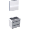 Bruynzeel Bando badmeubelset 60x55x45cm met spiegelkast aluminium greeplijst grafiet SW258536 Bruynzeel Bando badmeubelset 60x55x45cm met spiegelkast aluminium greeplijst grafiet SW258536