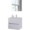 Bruynzeel Miko badmeubelset 71x66x51cm met spiegel mat wit SW334472 Bruynzeel Miko badmeubelset 71x66x51cm met spiegel mat wit SW334472