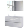 Bruynzeel Miko badmeubelset 121x66x51cm met spiegelkast enkele kom glans wit SW339901 Bruynzeel Miko badmeubelset 121x66x51cm met spiegelkast enkele kom glans wit SW339901