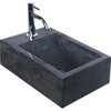 Haceka Nera fonteinset – 40x23x11 cm – natuursteen zwart – chromen kraan SW119803